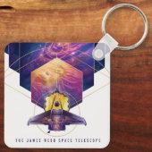 James Webb Space Telescope Poster. Sleutelhanger (Achterkant)