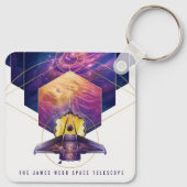 James Webb Space Telescope Poster. Sleutelhanger (Achterkant)