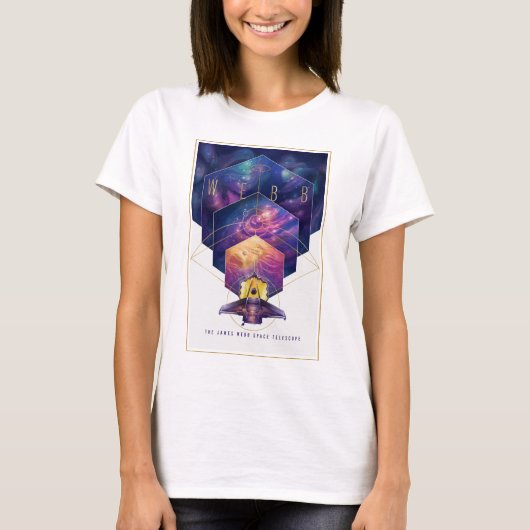 James Webb Space Telescope Poster. T-shirt (Voorkant)