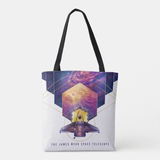 James Webb Space Telescope Poster. Tote Bag (Achterkant)