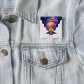 James Webb Space Telescope Poster. Vierkante Button 5,1 Cm (In situ)