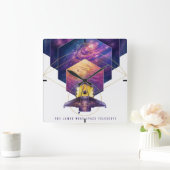James Webb Space Telescope Poster. Vierkante Klok (Huis)