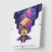 James Webb Space Telescope Poster. Vierkante Klok (Hoek)