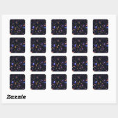 James Webb Space Telescope Simulatie - Pop Art Vierkante Sticker (Vel)