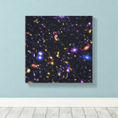 James Webb Space Telescope Simulation - Pop Art Canvas Afdruk (Insitu (Houten vloer))