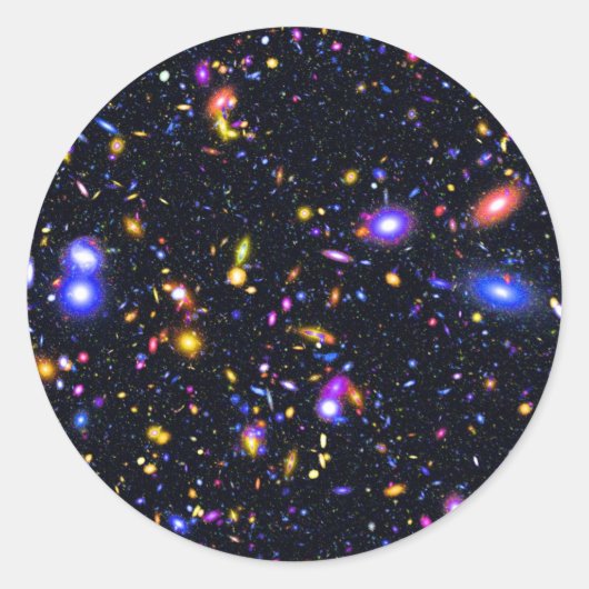 James Webb Space Telescope Simulation - Pop Art Ronde Sticker (Voorkant)