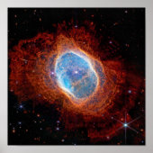 James Webb Space Telescope Southern Ring Nebula Poster (Voorkant)