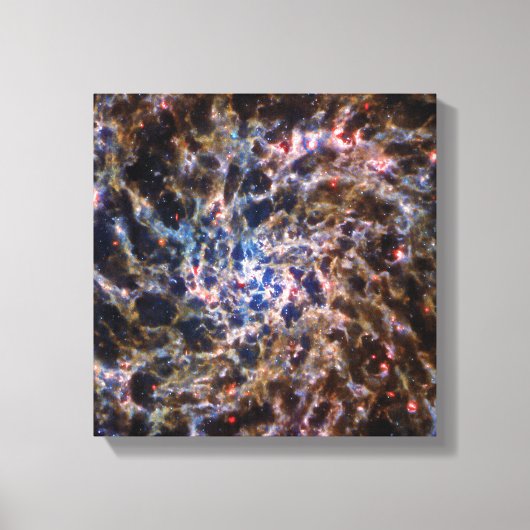 James Webb Space Telescope Spiraalstelsel IC 5332 Canvas Afdruk (Voorkant)