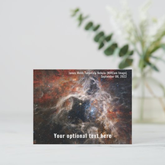 James Webb Space Telescope Tarantula Nebula NIRCam Briefkaart (Staand voorkant)