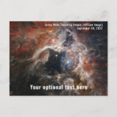 James Webb Space Telescope Tarantula Nebula NIRCam Briefkaart (Voorkant)