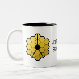 James Webb Space Telescope Yellow Mirro Custom Tweekleurige Koffiemok