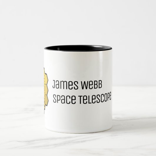James Webb Space Telescope Yellow Mirro Custom Tweekleurige Koffiemok (Center)