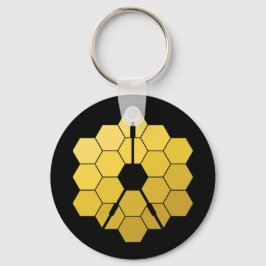James Webb Space Telescope Yellow Mirror Artwork Sleutelhanger