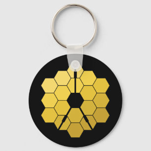 James Webb Space Telescope Yellow Mirror Artwork Sleutelhanger