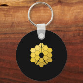 James Webb Space Telescope Yellow Mirror Artwork Sleutelhanger (Achterkant)