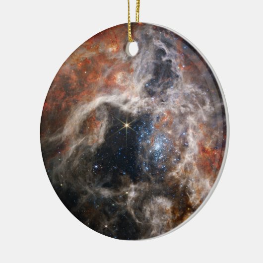 James Webb Tarantula Nebula Hi-Res 2022 Kerstmis Keramisch Ornament (Links)