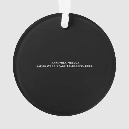 James Webb Tarantula Nebula Hi-Res 2022 Kerstmis Ornament (achterkant)