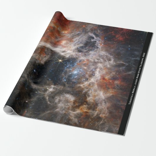 James Webb Tarantula Nebula Hi-Res Afbeelding 2022 Cadeaupapier (Uitgerold)