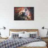 James Webb Tarantula Nebula Hi-Res Afbeelding 2022 Canvas Afdruk (Insitu (Slaapkamer))
