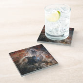 James Webb Tarantula Nebula Hi-Res Afbeelding 2022 Glazen Onderzetter (Schuin)
