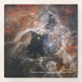 James Webb Tarantula Nebula Hi-Res Afbeelding 2022 Glazen Onderzetter (Voorkant)