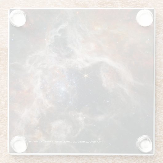 James Webb Tarantula Nebula Hi-Res Afbeelding 2022 Glazen Onderzetter (Achterkant)