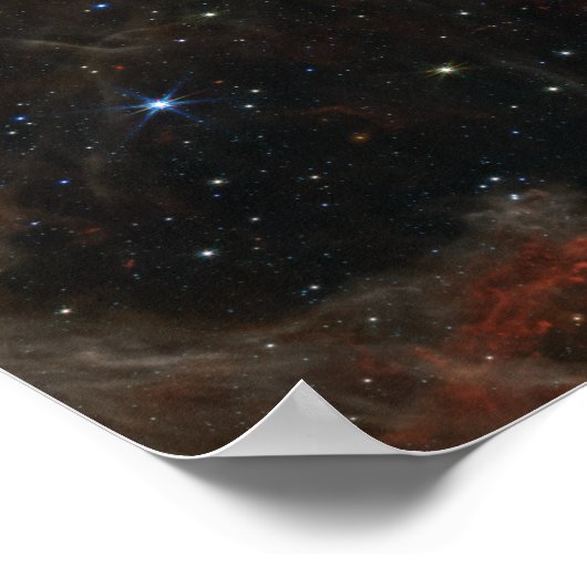 James Webb Tarantula Nebula Hi-Res Afbeelding 2022 Poster (Hoek)