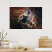 James Webb Tarantula Nebula Hi-Res Afbeelding 2022 Poster (Keuken)