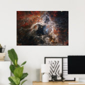 James Webb Tarantula Nebula Hi-Res Afbeelding 2022 Poster (Thuiskantoor)