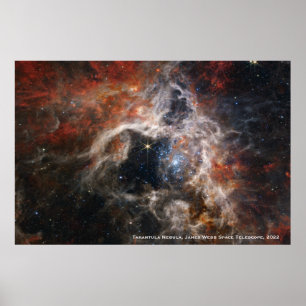 James Webb Tarantula Nebula Hi-Res Afbeelding 2022 Poster
