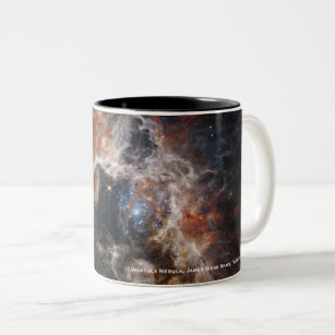 James Webb Tarantula Nebula Hi-Res Afbeelding 2022 Tweekleurige Koffiemok