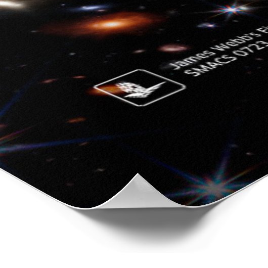 James Webb's eerste diepste veld (James Webb/JWST) Poster (Hoek)