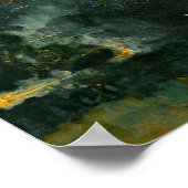 James Whistle - Nocturne in zwart en goud, de Fa Poster (Hoek)