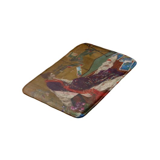 James Whistler - Caprice in Paarse en gouden Badmat (Gekanteld)