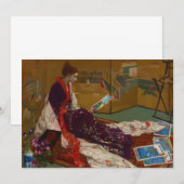 James Whistler - Caprice in Paarse en gouden Bedankkaart (Voorkant / Achterkant)