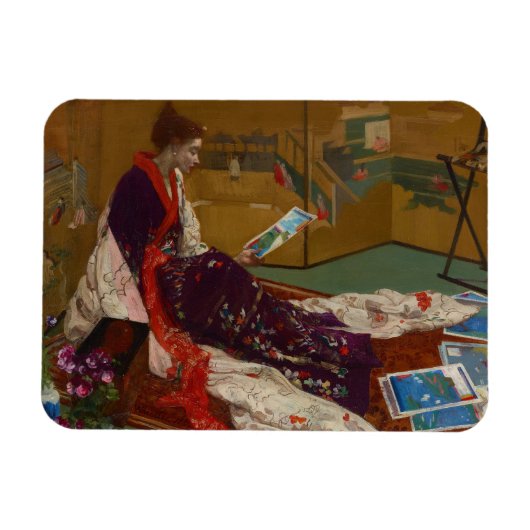 James Whistler - Caprice in Paarse en gouden Magneet (Horizontaal)