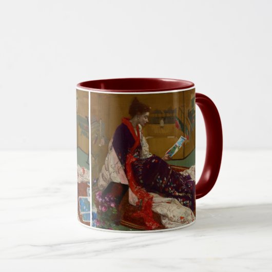 James Whistler - Caprice in Paarse en gouden Mok (Voorkant rechts)