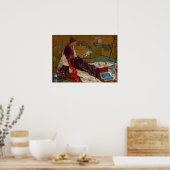 James Whistler - Caprice in Paarse en gouden Poster (Keuken)