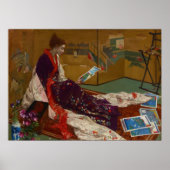 James Whistler - Caprice in Paarse en gouden Poster (Voorkant)