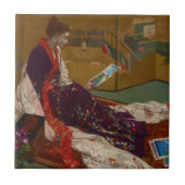 James Whistler - Caprice in Paarse en gouden Tegeltje (Voorkant)