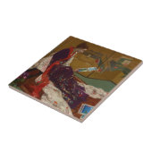 James Whistler - Caprice in Paarse en gouden Tegeltje (Zijkant)