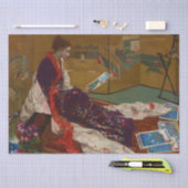 James Whistler - Caprice in Paarse en gouden Tissuepapier (Craft)