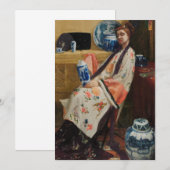 James Whistler - De Lange Leizen van de Zes Marken Bedankkaart (Voorkant / Achterkant)