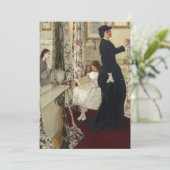 James Whistler - De Muziekzaal Bedankkaart (Staand voorkant)