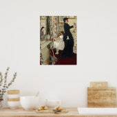 James Whistler - De muziekzaal Poster (Keuken)