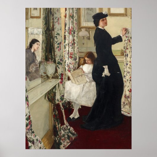 James Whistler - De muziekzaal Poster (Voorkant)