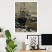 James Whistler  de Theems in Ice Poster (Thuiskantoor)