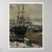 James Whistler  de Theems in Ice Poster (Voorkant)
