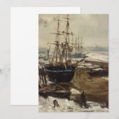 James Whistler - De Theems in IJs Bedankkaart (Voorkant / Achterkant)