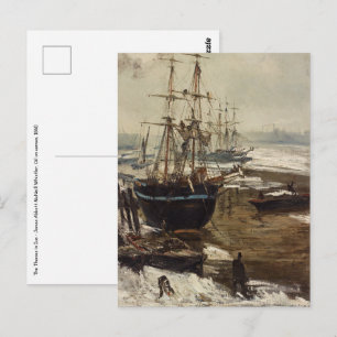 James Whistler - De Theems in IJs Briefkaart